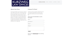 Desktop Screenshot of kurzweglaw.com